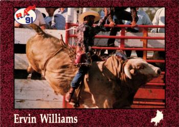 1991 Rodeo America Set B #42 Ervin Williams Front